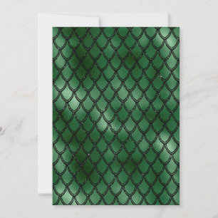 Invitation Motif du serpent serpent vert