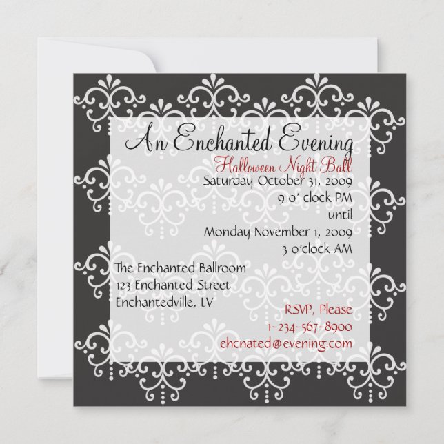 Invitation Motif Élégant (Devant)