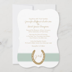 Invitation Motif équestre à thème de chaussures de cheval