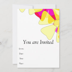 Invitation Motif floral