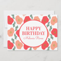 Motif floral printanier dessiné à la main pour ann