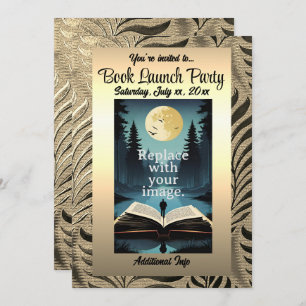 Invitation Motif Gold Leaf