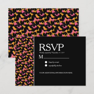 Invitation Motif imprimé léopard coloré mariage moderne