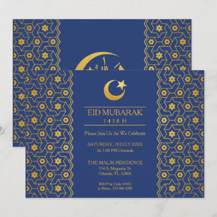 Invitation Motif islamique de la fête de l'Aïd