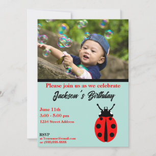Invitation Motif Ladybug