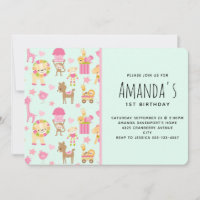 Motif mignon avec Animaux et Jouets heureux
