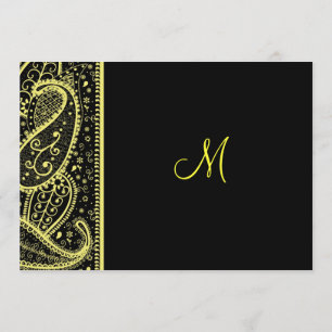 Invitation Motif Paisley
