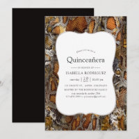 Motif peau de serpent Quinceanera
