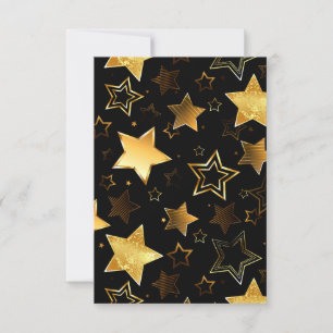 Invitation Motif sans couture avec des étoiles dorées