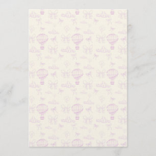 Invitation Motif sans couture de ballon à air chaud et de rub