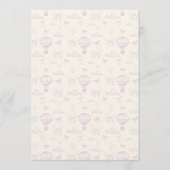 Invitation Motif sans couture de ballon à air chaud et de rub (Devant)