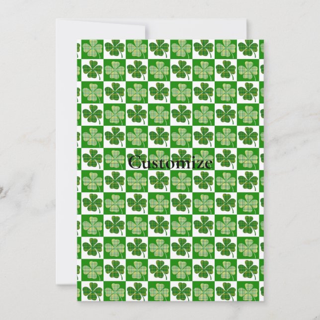 Invitation Motif shamrock Thunder_Cove (Devant)