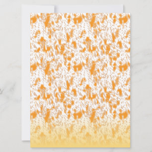Invitation Motif textile présentant un motif vibrant orange e