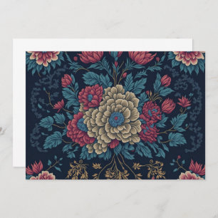 Invitation Motif traditionnel mexicain de broderie
