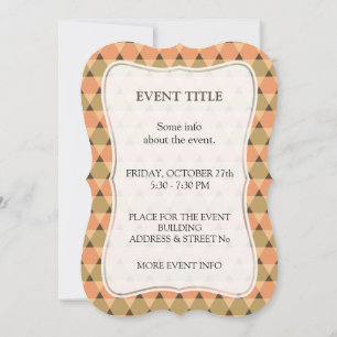 Invitation Motif triangles