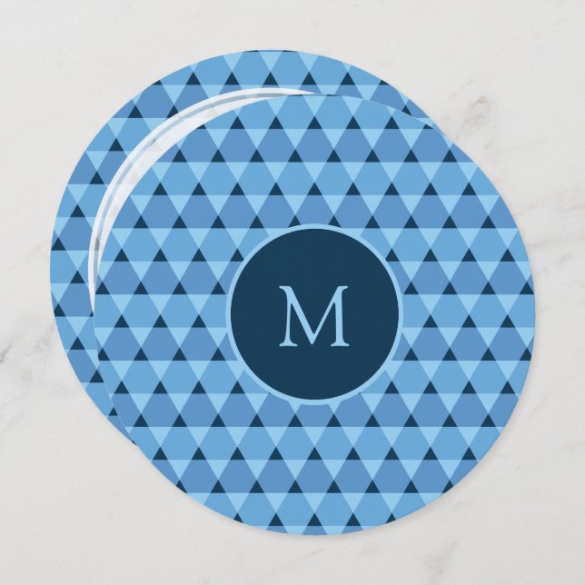 Invitation Motif triangles (Devant / Derrière)