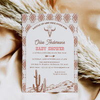 Motif tribal Boho Arch Rodeo Baby shower occidenta