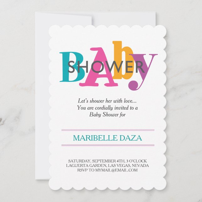 Invitation motifs et couleurs (Devant)