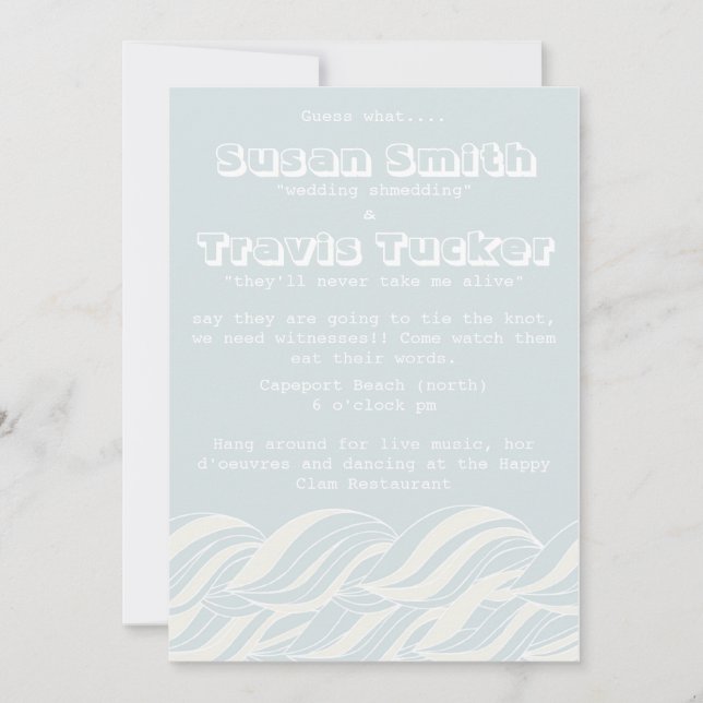 Invitation Motion de l'océan (Devant)