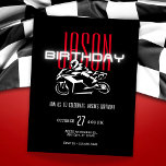 Invitation Moto d'anniversaire sombre<br><div class="desc">Moto d'anniversaire sombre</div>
