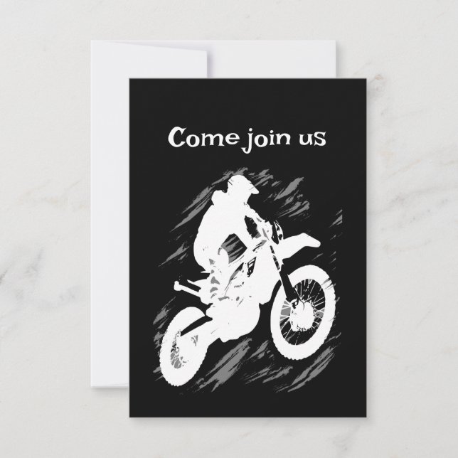 Invitation Motocross Sport Concurrentiel Motorcycle Course (Devant)