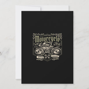 Invitation motorcycle