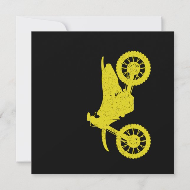 Invitation Motorcycle Motocycle Motocross Dirt Bike Motorbike (Devant)