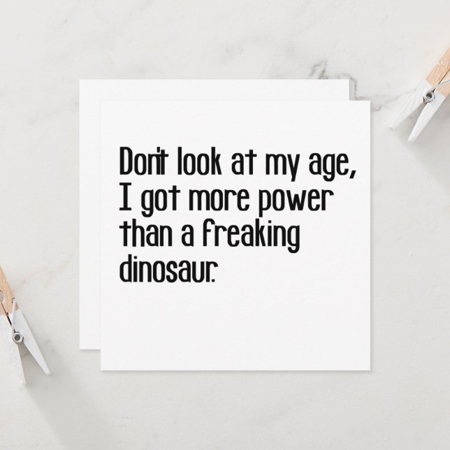 Invitation mots de vieux robustes et drôles (Devant/Arrière en situation)