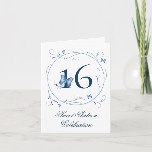 Invitation Mouches bleues et perruques sucrées 16 (Devant)