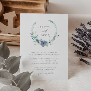 Invitation Mountain Meadow Aquarelle Florale Mariage