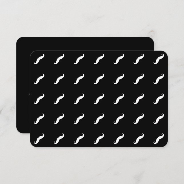 Invitation Moustache (Devant / Derrière)