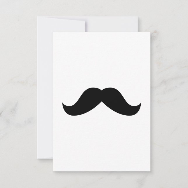 Invitation Moustache (Devant)