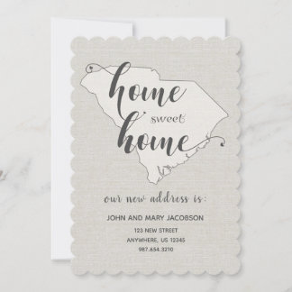 Invitation Moving to S Carolina New Address Home Sweet Home