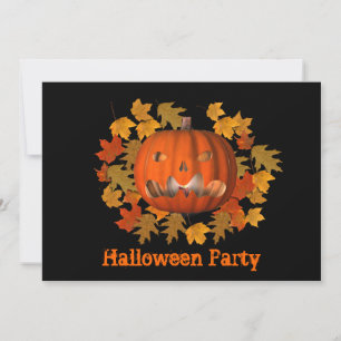 Invitation moyenne Jack-o'-lantern Halloween