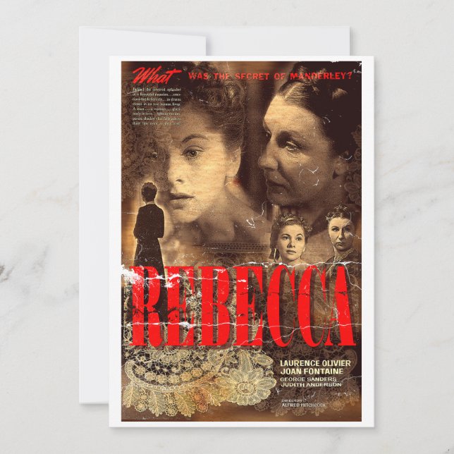 Invitation Mrs. Danvers welcomes you (Devant)