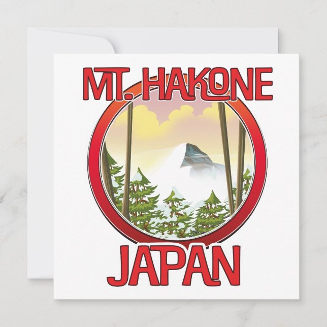Invitation Mt. Hakone Japon (Devant)