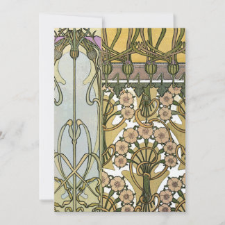 Invitation Mucha - Art Nouveau Décoratifs 1901