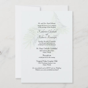 Invitation Muet Tropical Soft Tone 2 Site Mariage