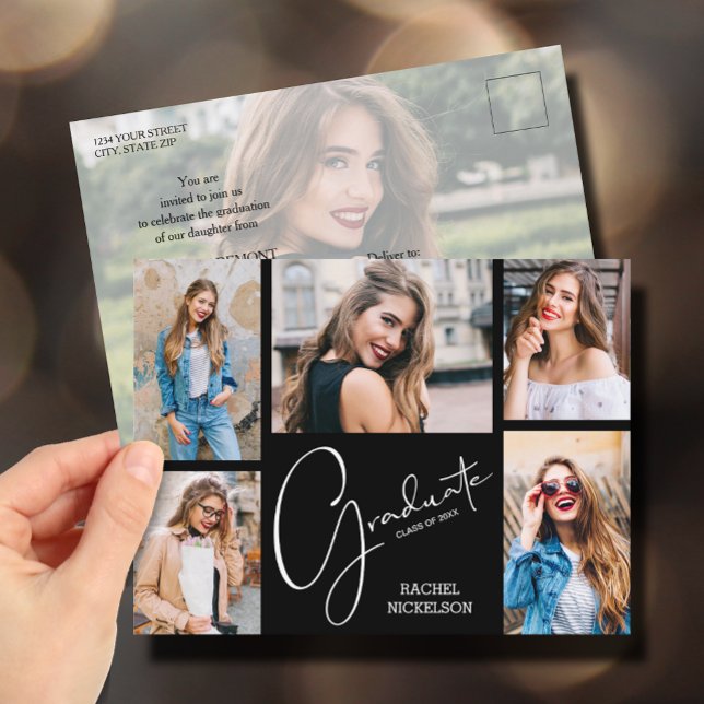 Invitation Multi Photo Graduation Party (Créateur téléchargé)