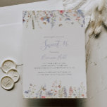 Invitation Multicolor Fleur sauvage Sweet 16 fête d'anniversa<br><div class="desc">Cette invitation à la fête de 16 ans aux couleurs fleurs sauvages est parfaite pour un anniversaire rustique. Le design se compose de fleurs rose aquarelle,  rousse,  violette,  rouge,  bordeaux,  jaunes,  blanches et de papillons à la verdure soigneusement entassés dans d'élégants bouquets floraux.</div>