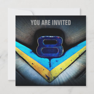 Invitation Muscle Car V8 Power et Chrome