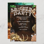 Invitation MUSEUM PARTY Dinosaur Bones Mystery Cave Anniversa<br><div class="desc">personnaliser pour tout événement</div>