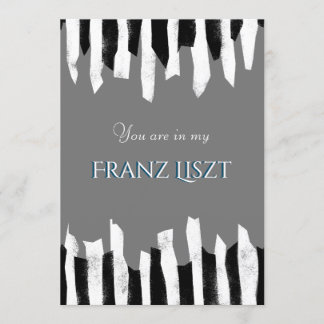 Invitation Music Concert house party Piano abstrait