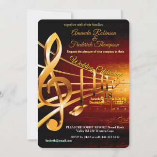 Invitation Music Lovers Celebration Themes