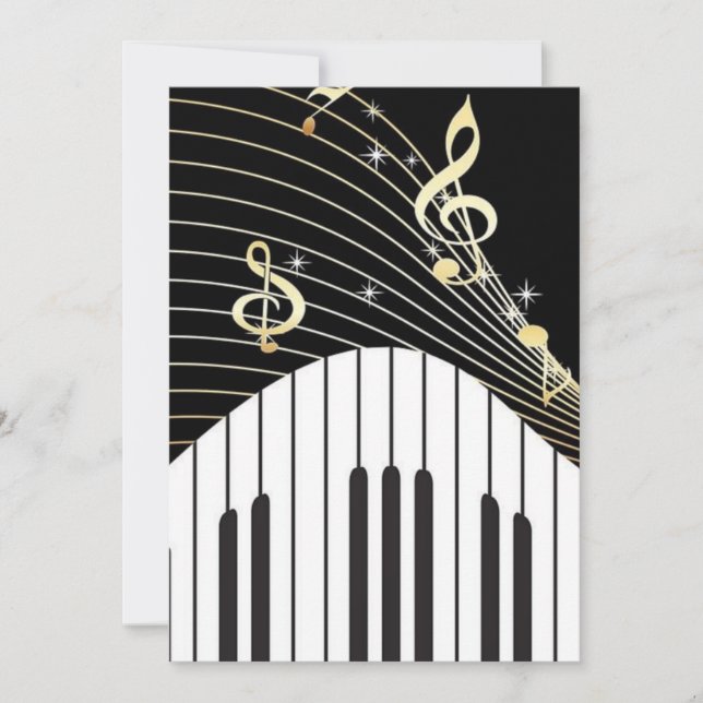 Invitation Musique (Devant)