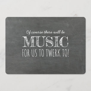 Invitation Musique à Twerk Funny Bridesmaid Proposition de se