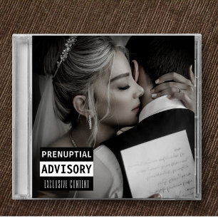 Invitation Musique CD Album Couverture Mariage Enregistrer La