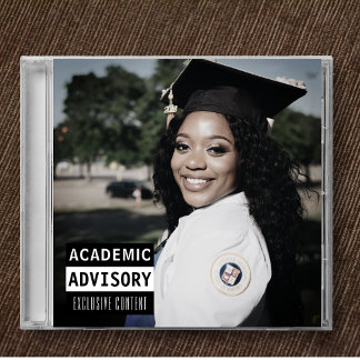Invitation Musique CD Album Cover Graduation Party