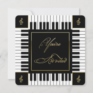 INVITATION MUSIQUE (CLAVIER PIANO)