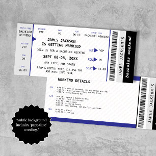 Invitation Musique Concert Billet Bachelor Week-end Itinérair